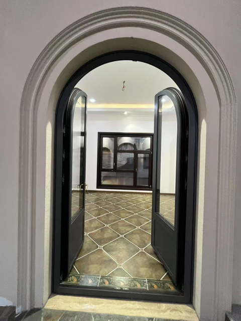 Aluminium Arch Doors High Quality New Design Aluminium Framed Doors for Villa