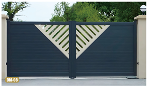 Automatic Driveway Folding Curve Corner Gate of Aluminium Alloy