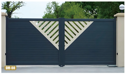 Automatic Driveway Folding Curve Corner Gate of Aluminium Alloy