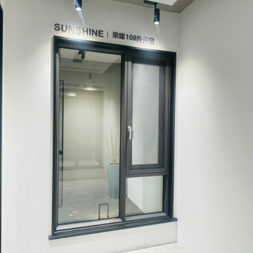 Aluminum Casement Window Customized Thermal Break Double Layer Tempered Glass Inward And Outward Casement Window