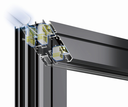 Galaxy 108 Double Tempered Glass Inwards Casement Tilt and Turn Window