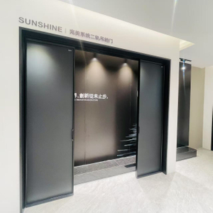 Automatic Tempered Tinted Glass Sliding Door for Kitchen