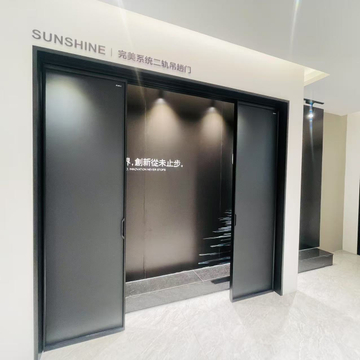 Popular Modern Double Glazed Aluminium Shutter Sliding Door with Stain Steel Roller