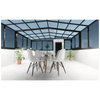 Domi Outdoor Living 8x12ft Wall-mounted Sunroom Gazebo Solarium with Front Door Side Entrances Galvanized Steel Sloping Roof Movable Screens