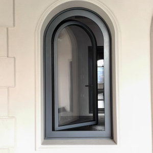 Aluminum Clad Wood Arched Top Window for House And Villa Hotell