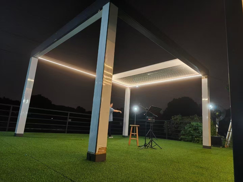 Motorized Louvered Pergola And Taimco Or105, Quoting Your Desired 160–200 kg/m² Snow Load And Motor