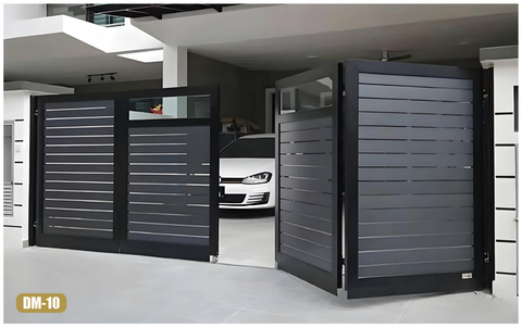 Automatic Driveway Folding Curve Corner Gate of Aluminium Alloy