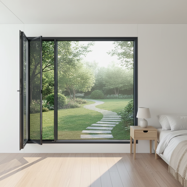 Aluminum Profile Casement Window with Tinted Glass Galaxy 108