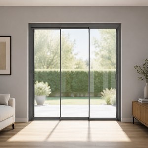 Interior One Side Open Sliding Door with 3 Tracks for Houses And Apartment